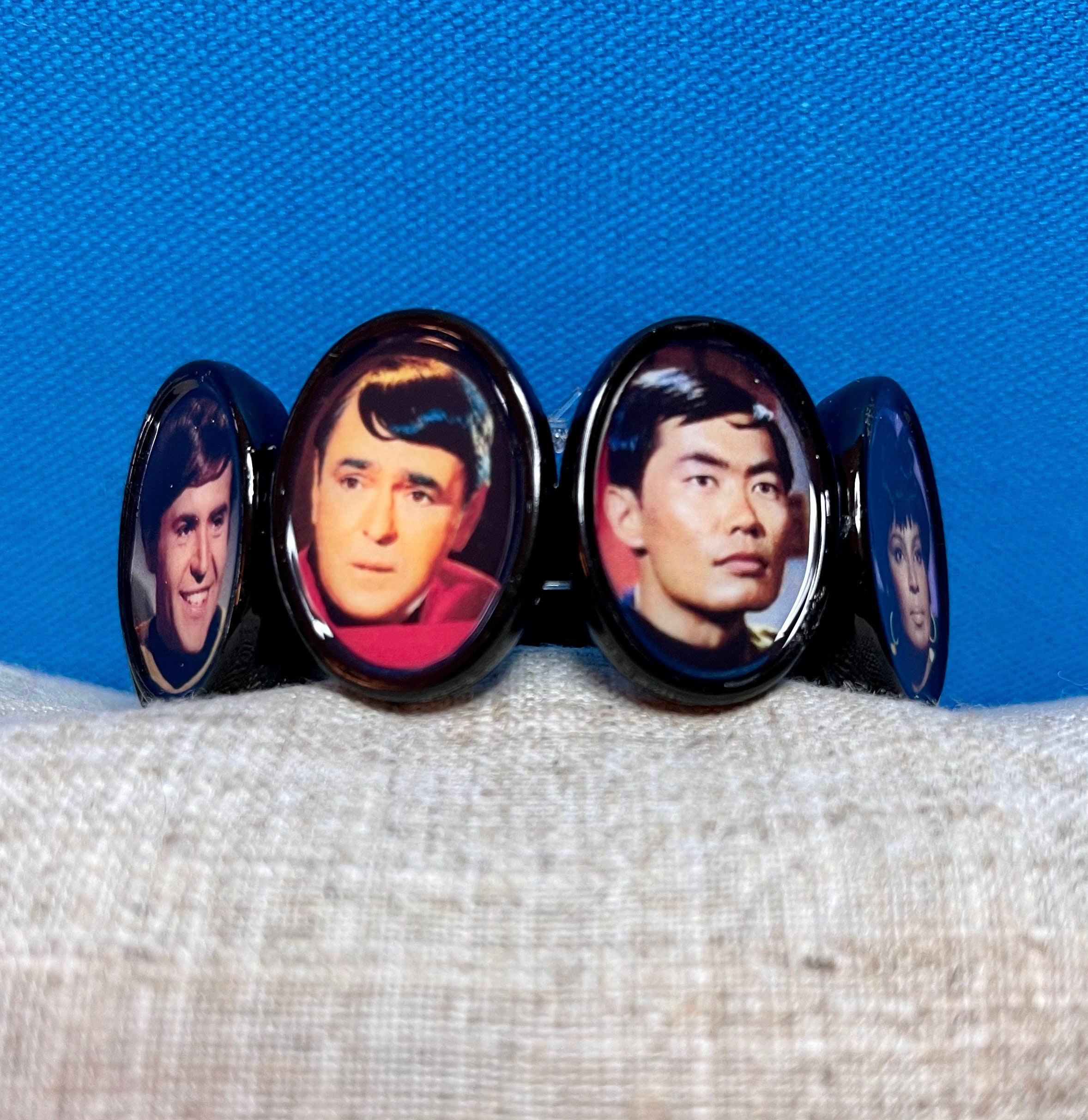 Star Trek TOS Character Bracelet 9 Images Spock Kirk Mccoy