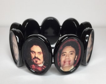 What We Do in the Shadows Movie & TV character bracelet altered art stretch