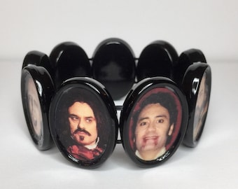 What We Do In The Shadows Movie & TV Character Bracelet Images Altered Art Stretch New Handmade USA