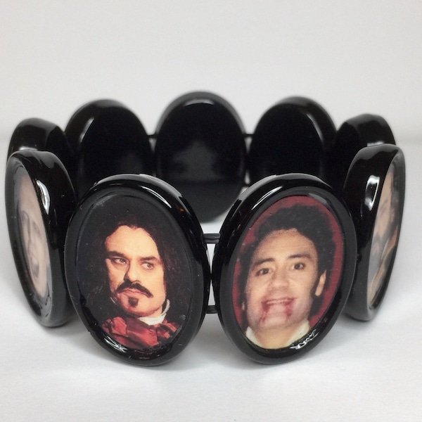 What We Do In The Shadows Movie & TV Character Bracelet Images Altered Art Stretch New Handmade USA