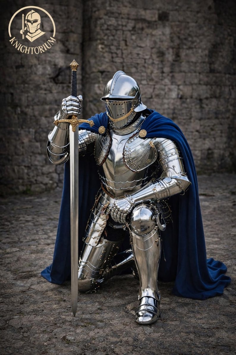 Gothic Medieval Full Plate Armor Suit | Steel Knight Armor Set With ...