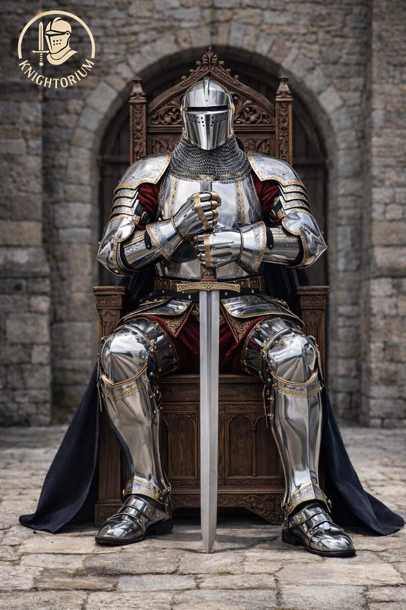 Handcrafted Gothic Medieval Knight Armor Suit | Full Body Steel ...