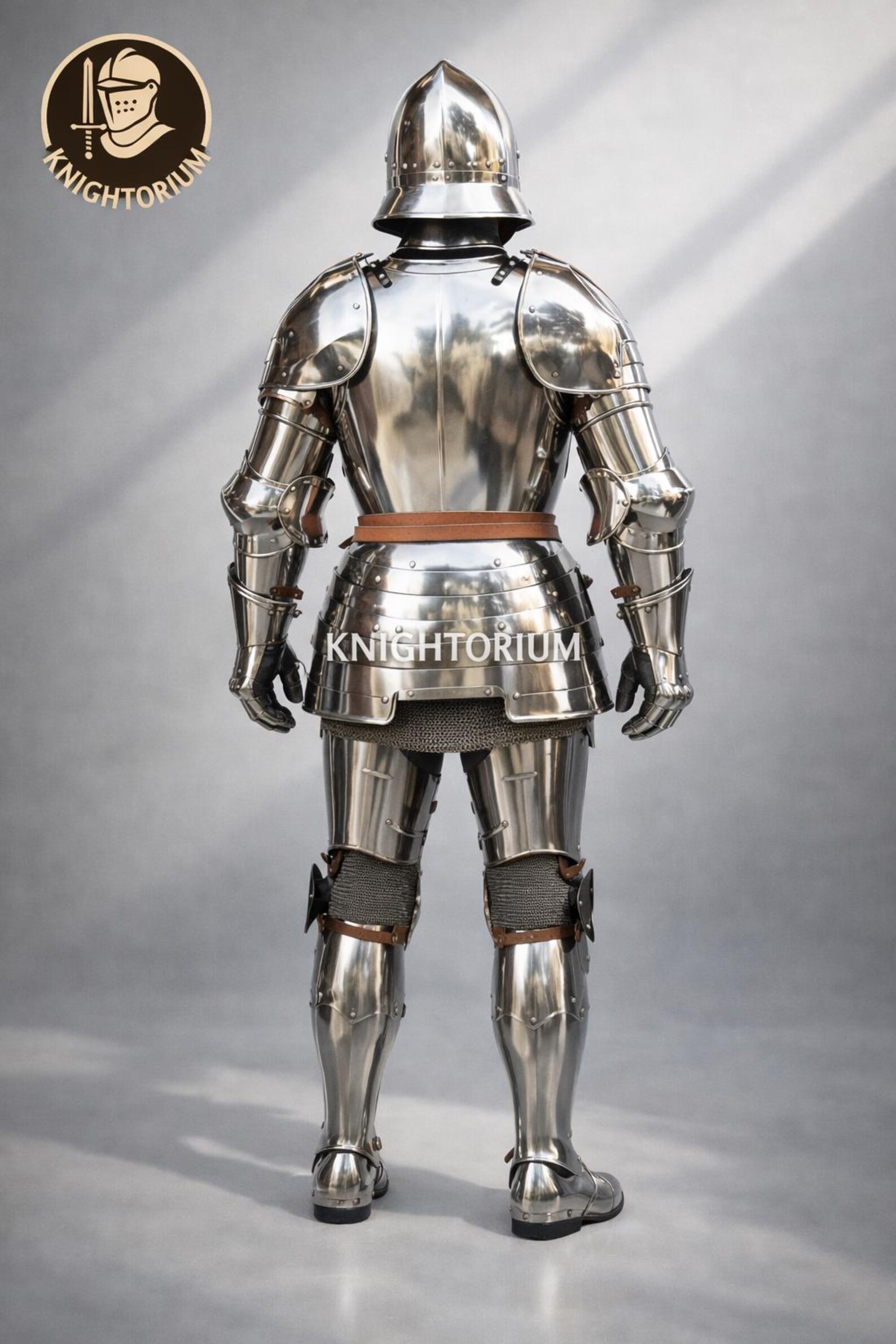 Medieval Gothic Full Plate Armor Suit: Full Body Steel Knight Costume ...