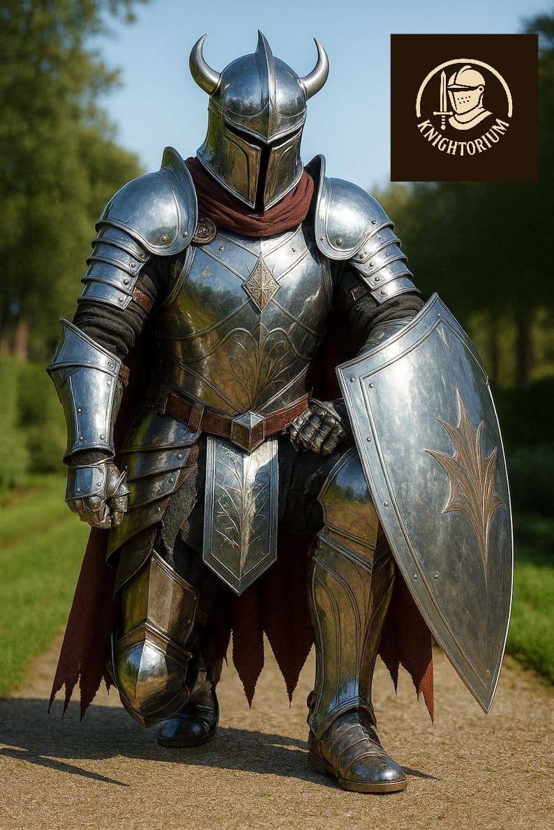 Medieval Knight Armor Set Handmade Steel Suit of Armor Cosplay LARP ...