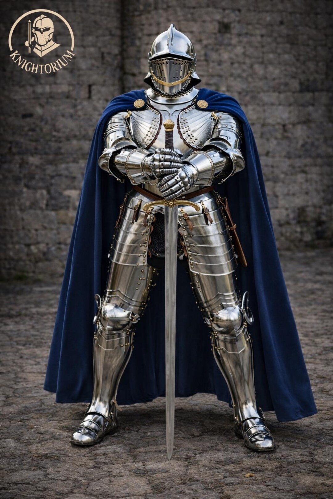 Gothic Medieval Full Plate Armor Suit | Steel Knight Armor Set With ...