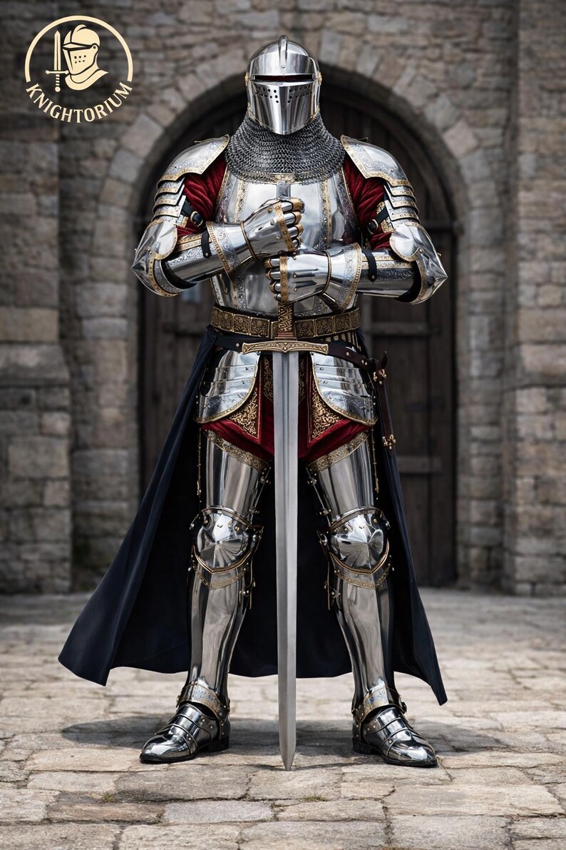 Handcrafted Gothic Medieval Knight Armor Suit | Full Body Steel ...