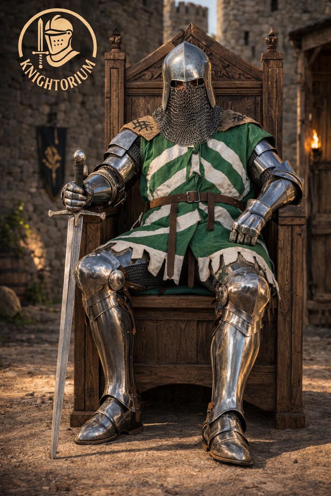 Handcrafted Medieval Knight Armor Suit Full Plate Steel Wearable Armor ...