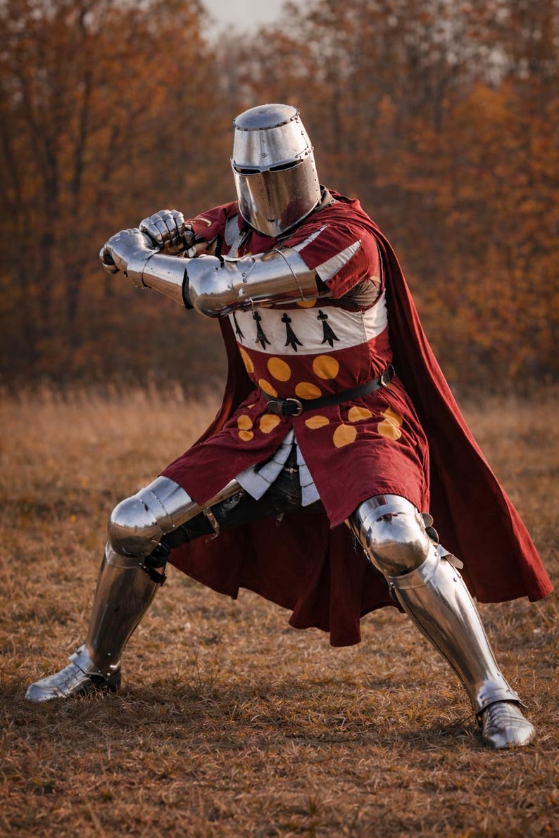 Medieval Knight Armor Suit Handmade Steel Costume Full Body Armor LARP ...
