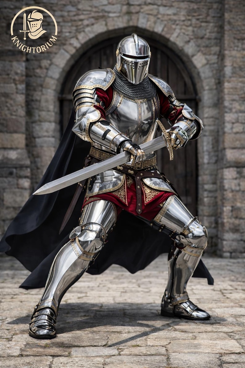 Handcrafted Gothic Medieval Knight Armor Suit | Full Body Steel ...