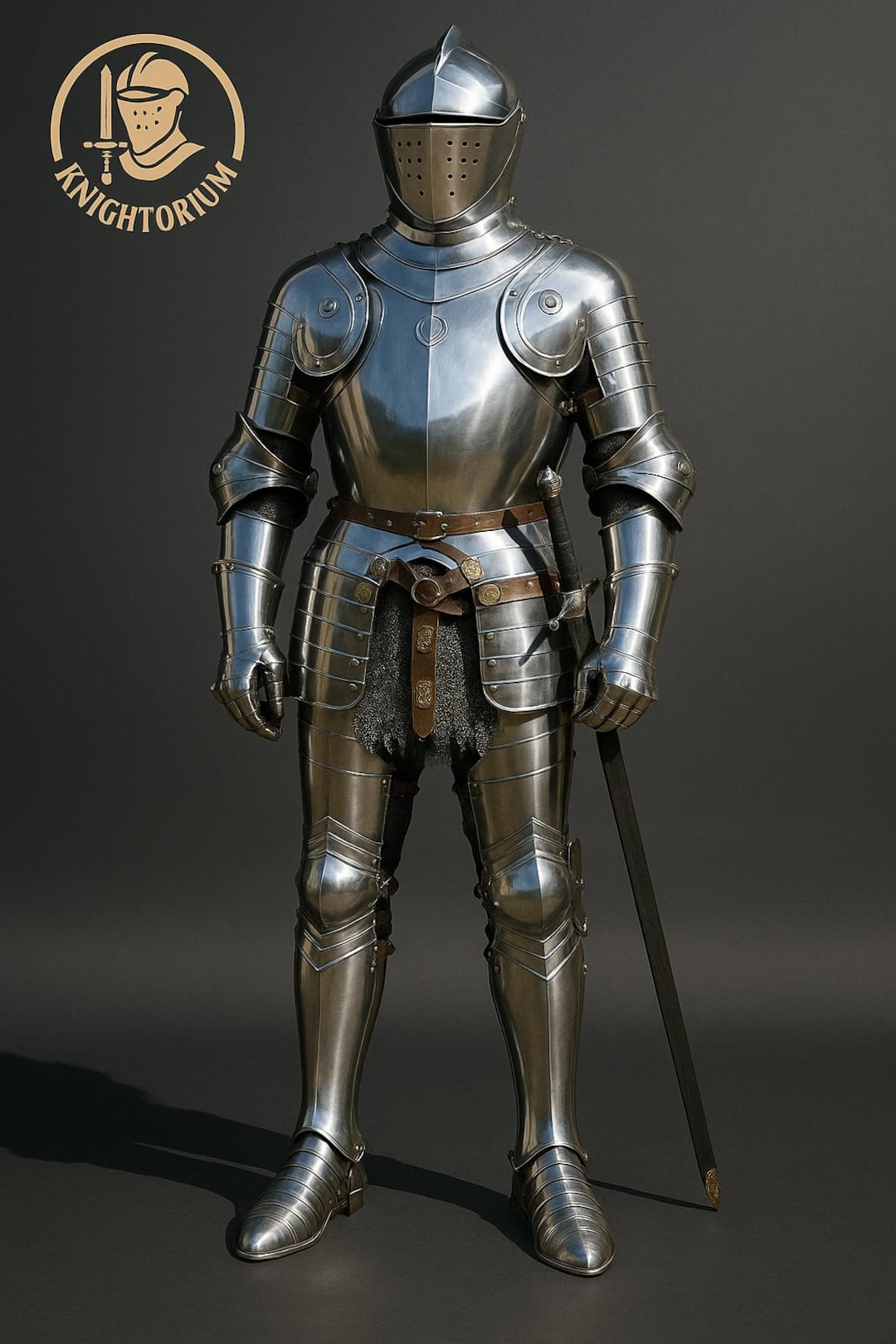 Handcrafted Full Plate Medieval Knight Armor Suit – Mirror-polished ...