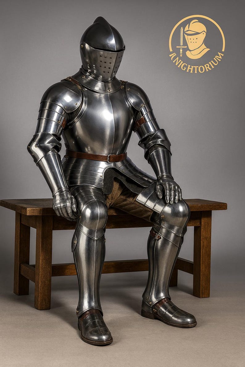 Full Steel Knight Armor Suit | Wearable Medieval Plate Armor - Etsy