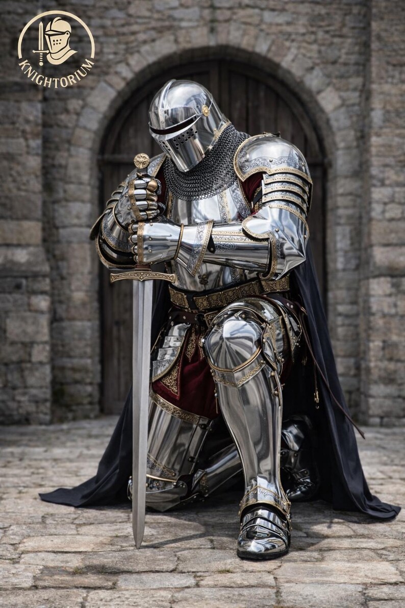 Handcrafted Gothic Medieval Knight Armor Suit | Full Body Steel ...