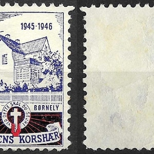 Denmark 1945 - Kirkens Korshaer - vintage charity stamps (T6)