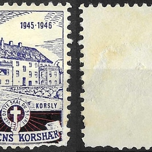 Denmark 1945 - Kirkens Korshaer - vintage charity stamps (T5)
