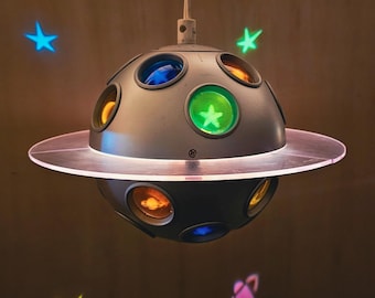 IKEA Blimp | Vintage Ceiling Lamp | Galaxy Projection | 80's
