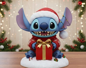 Archivo STL del modelo 3D de la figura navideña de Stitch