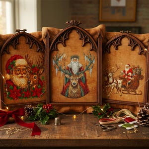 A captivating fantasy-inspired cross stitch bundle image presenting a complete embroidery pattern shop in a single layout. The design highlights “515+ Entire Shop Cross Stitch Bundle – Lifetime Access” at the center, surrounded by colorful embroidery hoops filled with witchy, gothic, and fantasy cross stitch designs. Visible patterns include dragons, spellcasting witches, celestial moons, gothic architecture, enchanted forests, and magical motifs. This image showcases a premium digital PDF