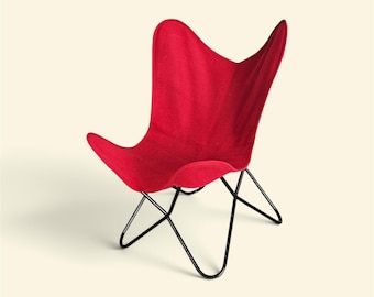 Housse de rechange en toile pour chaise pliante papillon, housse lavable pour assise en toile