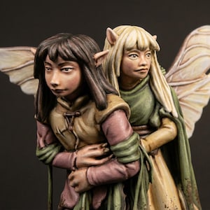 The Dark Crystal 3D Printable Statue Jen and Kira Figures STL file