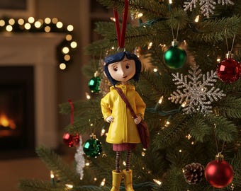 Coraline Inspired 3D Printable Christmas Tree Ornament STL file