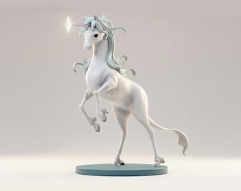 Das letzte Einhorn 3D druckbare Statue Figur STL Datei
