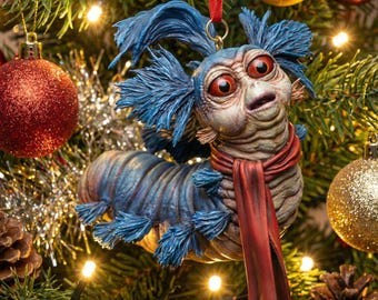 Worm from Labyrinth 3D Printable Christmas Tree Ornament