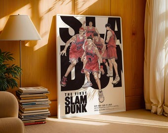 Póster de anime Slam Dunk: Impresión de arte mural de manga