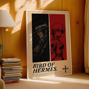 Hellsing Ultimate Anime Poster : Minimalist Anime Manga Art Print