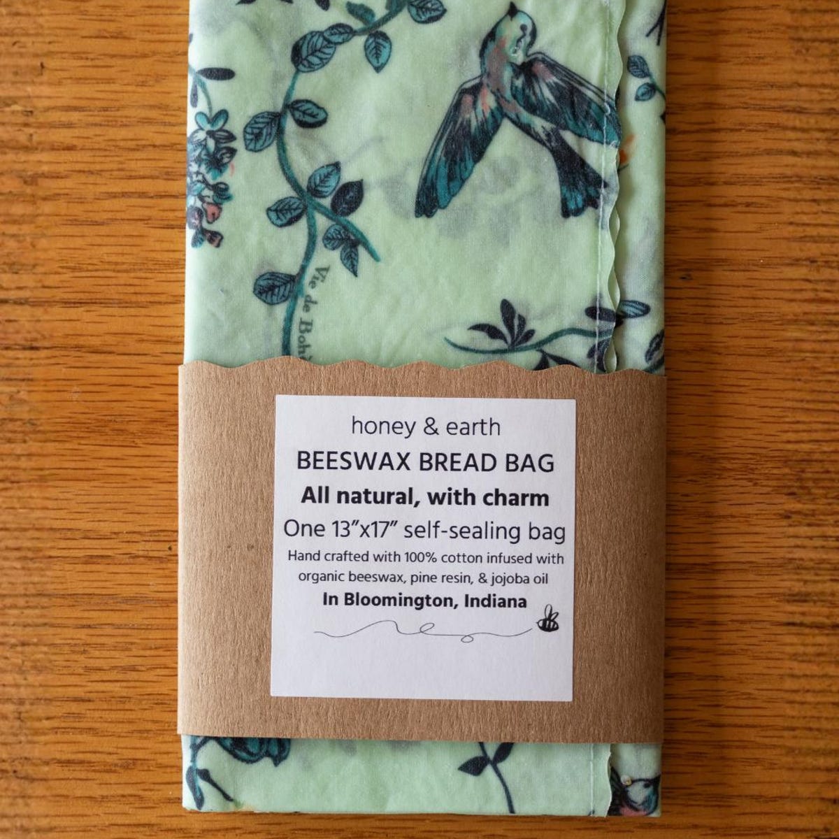 Beeswax Bread Bag | Reusable | Eco Friendly | Fully Compostable | Antibacterial | Kitchen Accessory | Bread Accessories