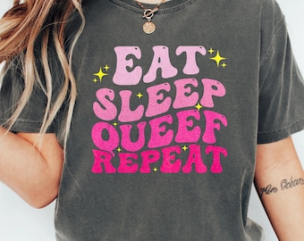 Camiseta "Comer, dormir, pedos vaginales, repetir", camiseta divertida e inapropiada, camiseta para despedida de soltera, perfecta para reírse, regalo vergonzoso para amigos.