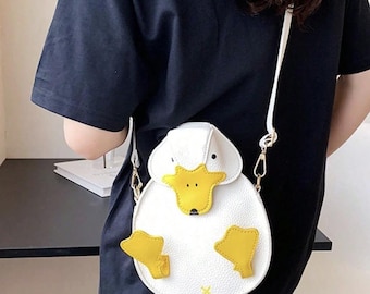 Cute Duck Shaped Crossbody Bag, Kawaii Animal Shoulder Bag for Women and Girls