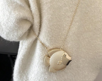 Fish-Shaped Mini Bag, Fish Necklace Coin Purse, Mini Chain Crossbody Bag, Lipstick Coin Purse, Womens Valentine Gift