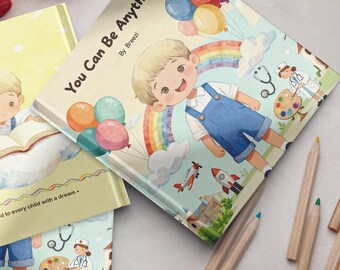 Personalized Storybook for Kids – You Can Be Anything Name Custom Book for Baby Girl or Boy, Illustrated Bedtime Gift, Nursery Keepsake Idea