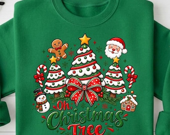 Christmas Tree PNG | Festive Holiday Shirt Design (Digital File)