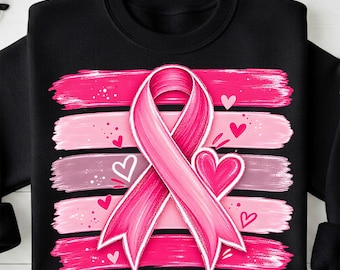 Pink Ribbon PNG | Breast Cancer Awareness PNG | Pink Ribbon Clipart | Awareness Ribbon Design | Sublimation png