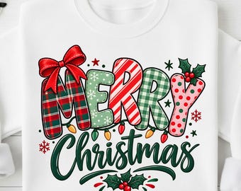 Merry Christmas PNG | Christmas Shirt Design | Holiday PNG | Christmas Clipart | Christmas Sublimation Design | Winter Digital Download