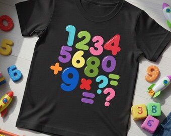 Colorful Numbers PNG, National Numeracy Day, Math Day Graphics, Kids Birthday (Digital Download)