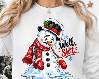 Funny Christmas PNG | Melting Snowman PNG | Sarcastic Christmas Design | Snowman Shirt Design | Winter PNG | Holiday Clipart