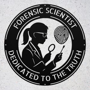 Personalized Forensic Lab Metal Sign: Custom Scientist Art Crime Scene ...