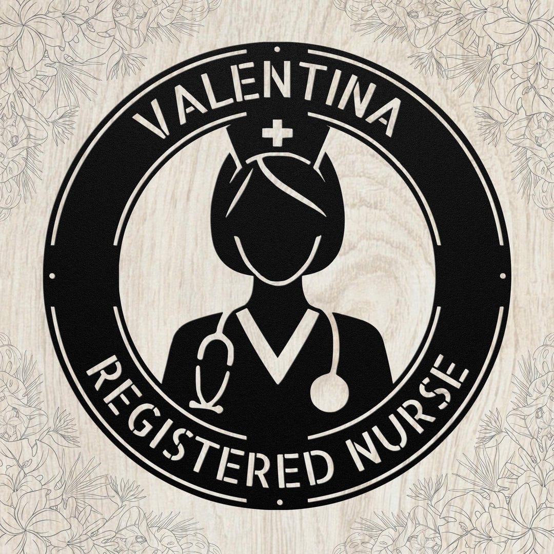 Personalized Nurse Metal Art Sign: Custom Medical Wall Decor, Gift for ...