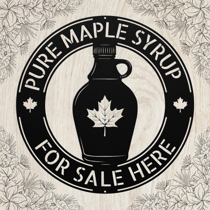 Maple Syrup Sign - Etsy
