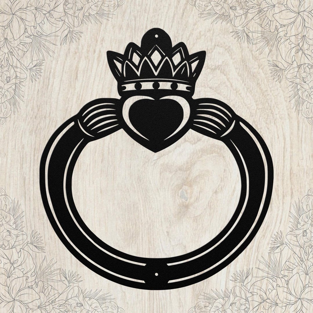 Claddagh Ring Metal Art Sign: Custom Irish Gifts, Claddagh Wall Art - Etsy