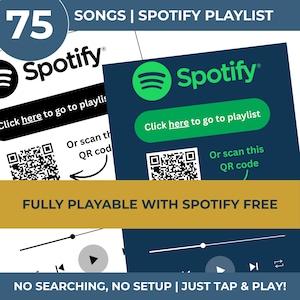 Indie Music Bingo Game | 100 Printable Cards + 75 Independent Songs & Spotify Playlist (Digital Download) image 5