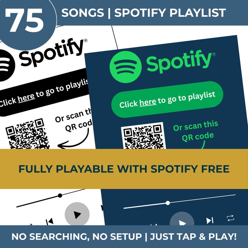 Camping MUSIC BINGO Party Game | 100 Printable Cards + 75 Songs & Spotify Playlist (Digital Download) imagen 5