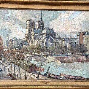 WILDER André (1871-1965) Attribuerad. "Apsidan i Notre Dame"
