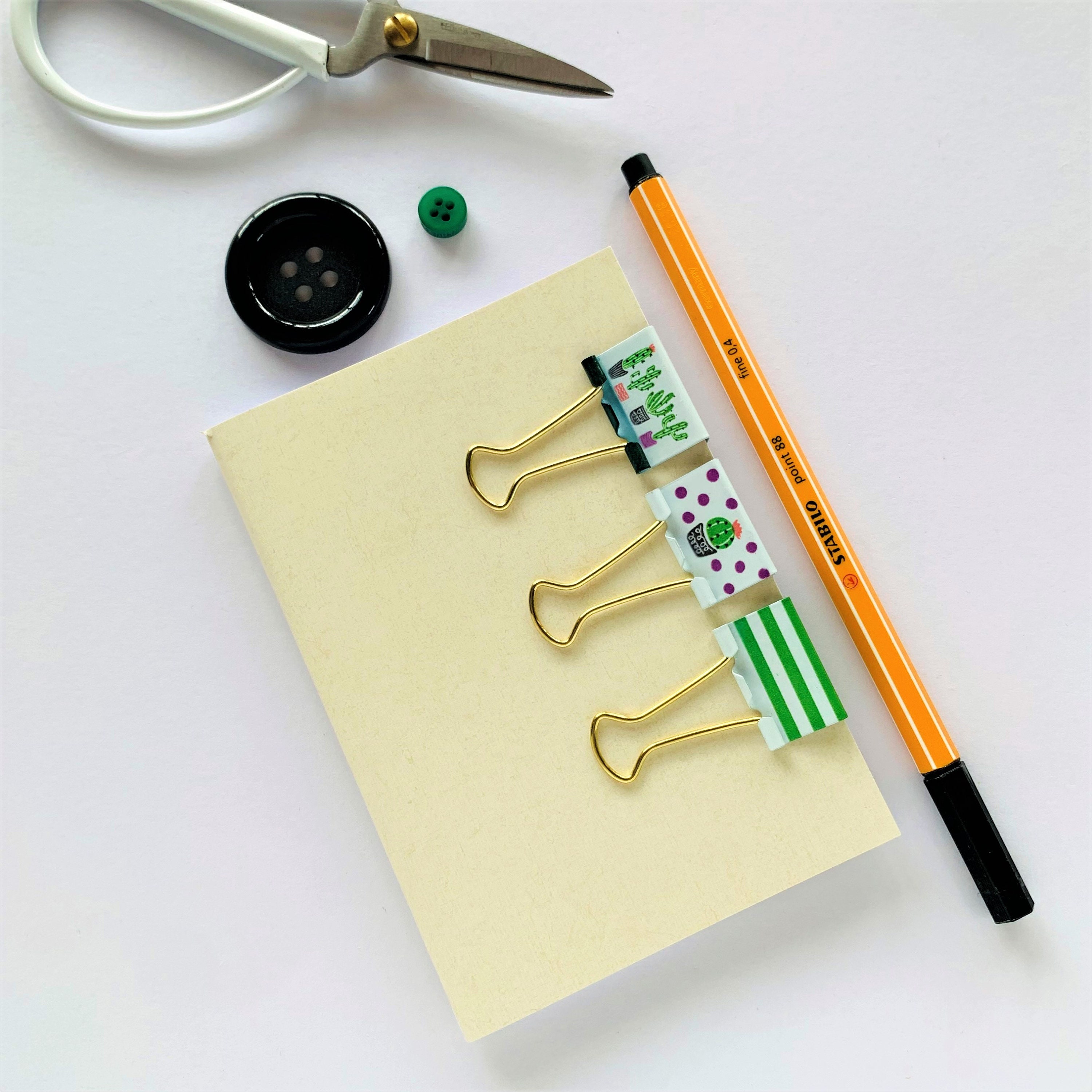 Set of 6 Journals Clips Page Flags Binder Clips Etsy