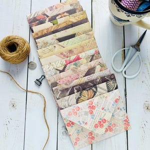 Assorted Vintage Handmade Envelopes - Set of 10 Vintage Envelopes -  Junk Journal Envelopes - Snail Mail Envelopes
