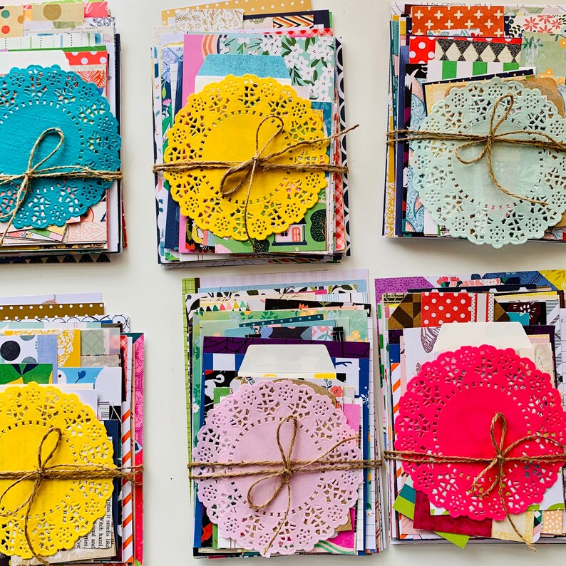 Assorted Scrap Paper Pack Junk Journal Paper Paper Etsy