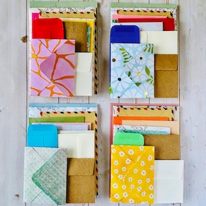 Assorted Envelopes - 12 Mixed Color Envelopes - Different sizes - Junk Journals - Scrapbook - Snail Mail