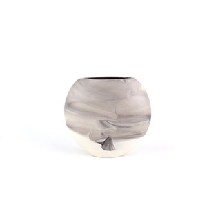 Mini Bud Vase. Handmade Pottery Vase. Modern, Minimal, Black and White Home Decor. Housewarming Gift.